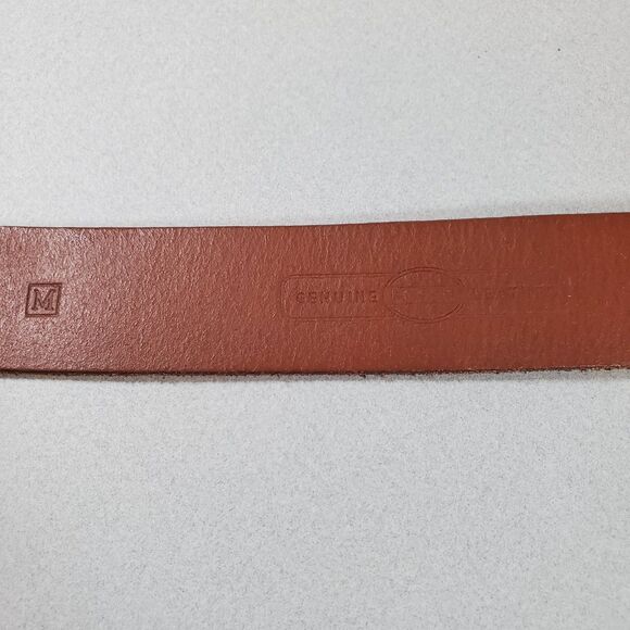 Fossil Women’s Leather Belt Medium Brown Patchwork Boho Fits Waist 32" to 36" - Picture 6 of 8